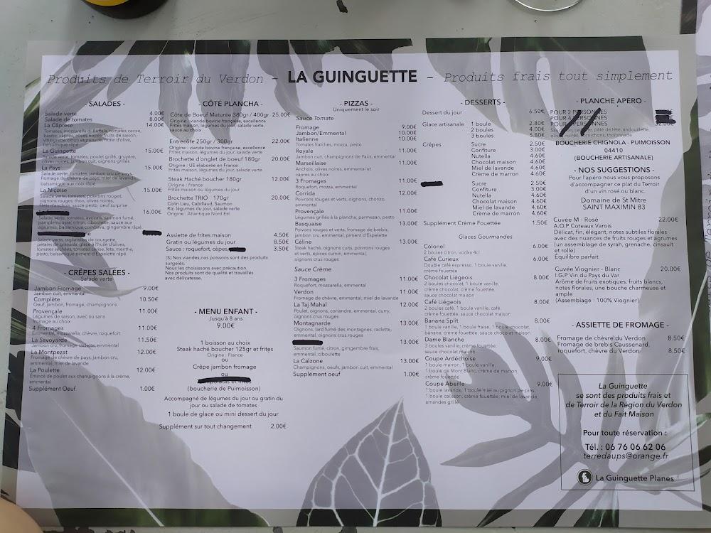La Guinguette - Menu Image 2